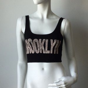 Urban Outfitters Brooklyn Graphic Crop Top